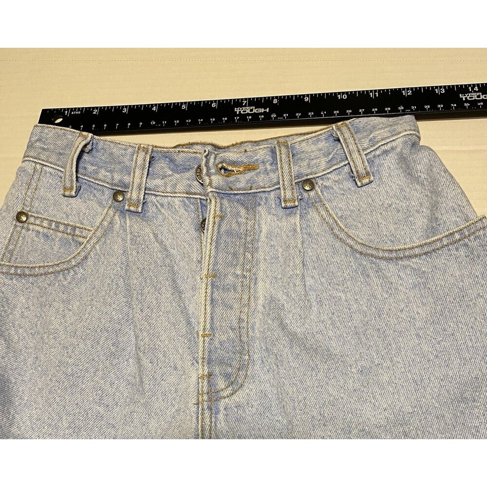 Native Blue Levi’s Jeans Women Size 3 Blue Mom Light Wash Denim Shorts 80s VTG - Picture 4 of 16